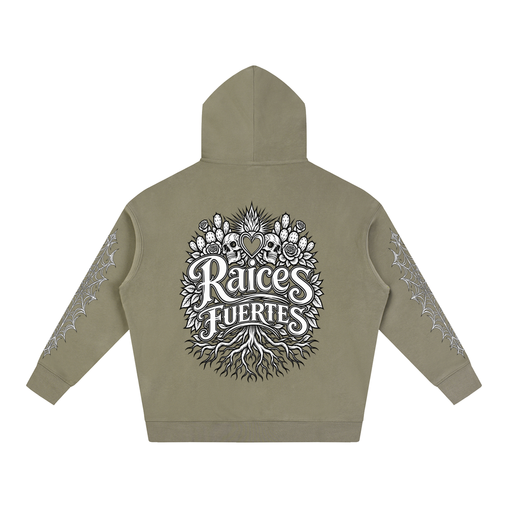 Skulls Oversize Fleeced Hoodie