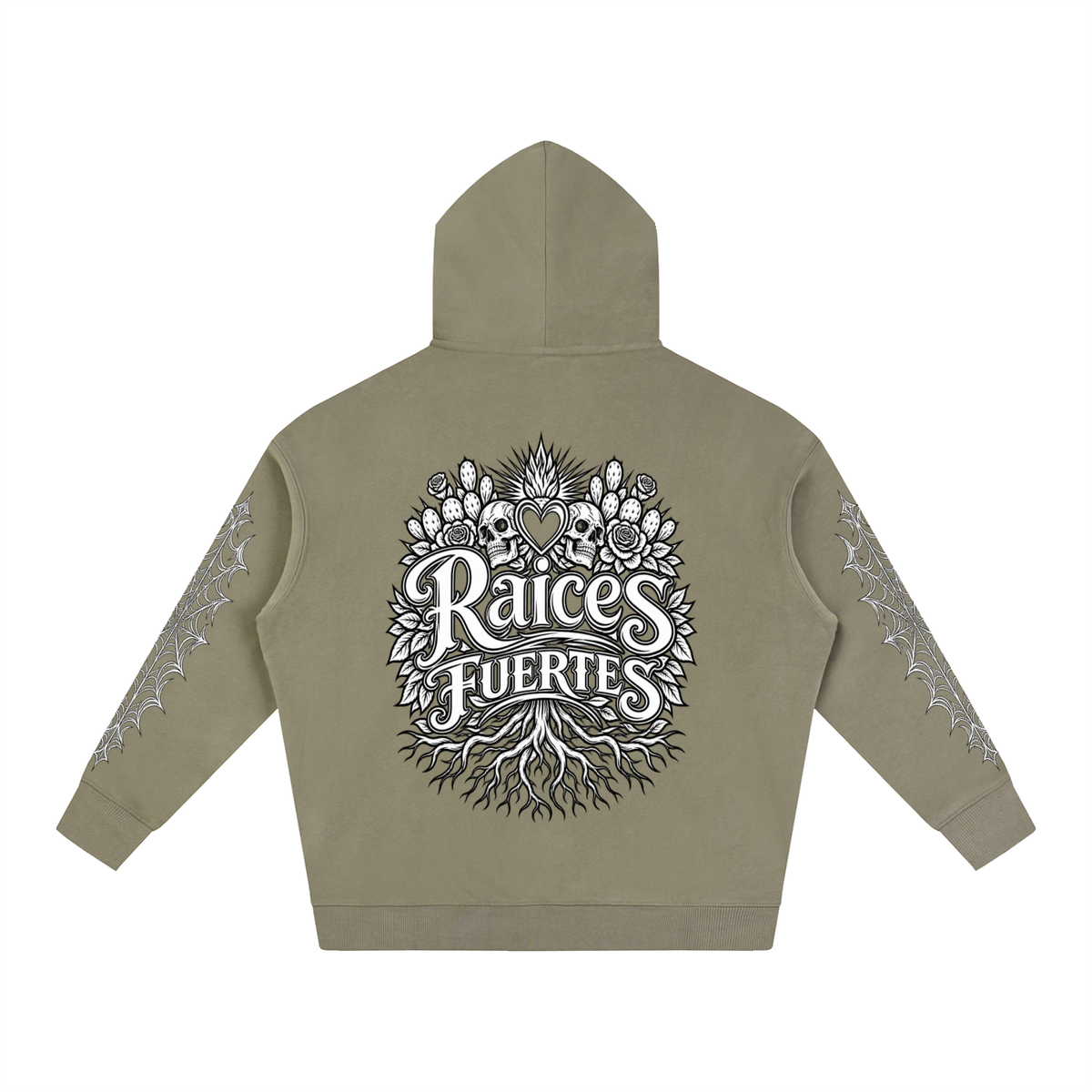 Skulls Oversize Fleeced Hoodie