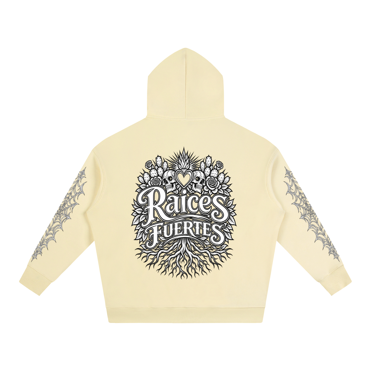 Skulls Oversize Fleeced Hoodie
