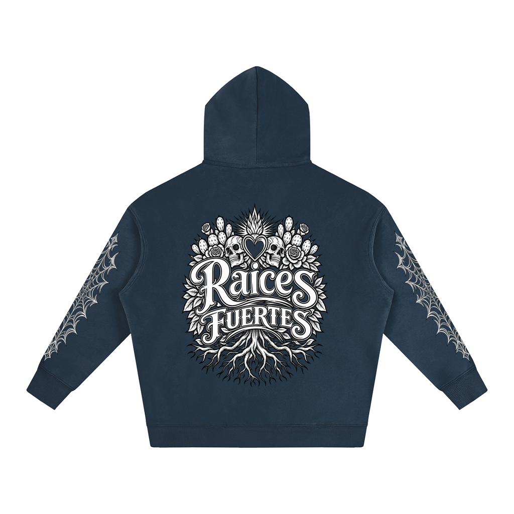 Skulls Oversize Fleeced Hoodie