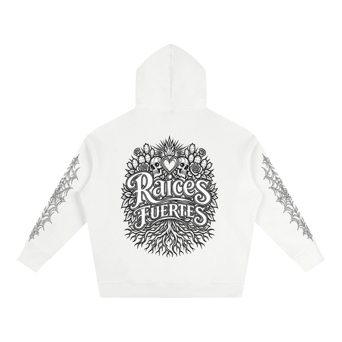 Skulls Oversize Fleeced Hoodie