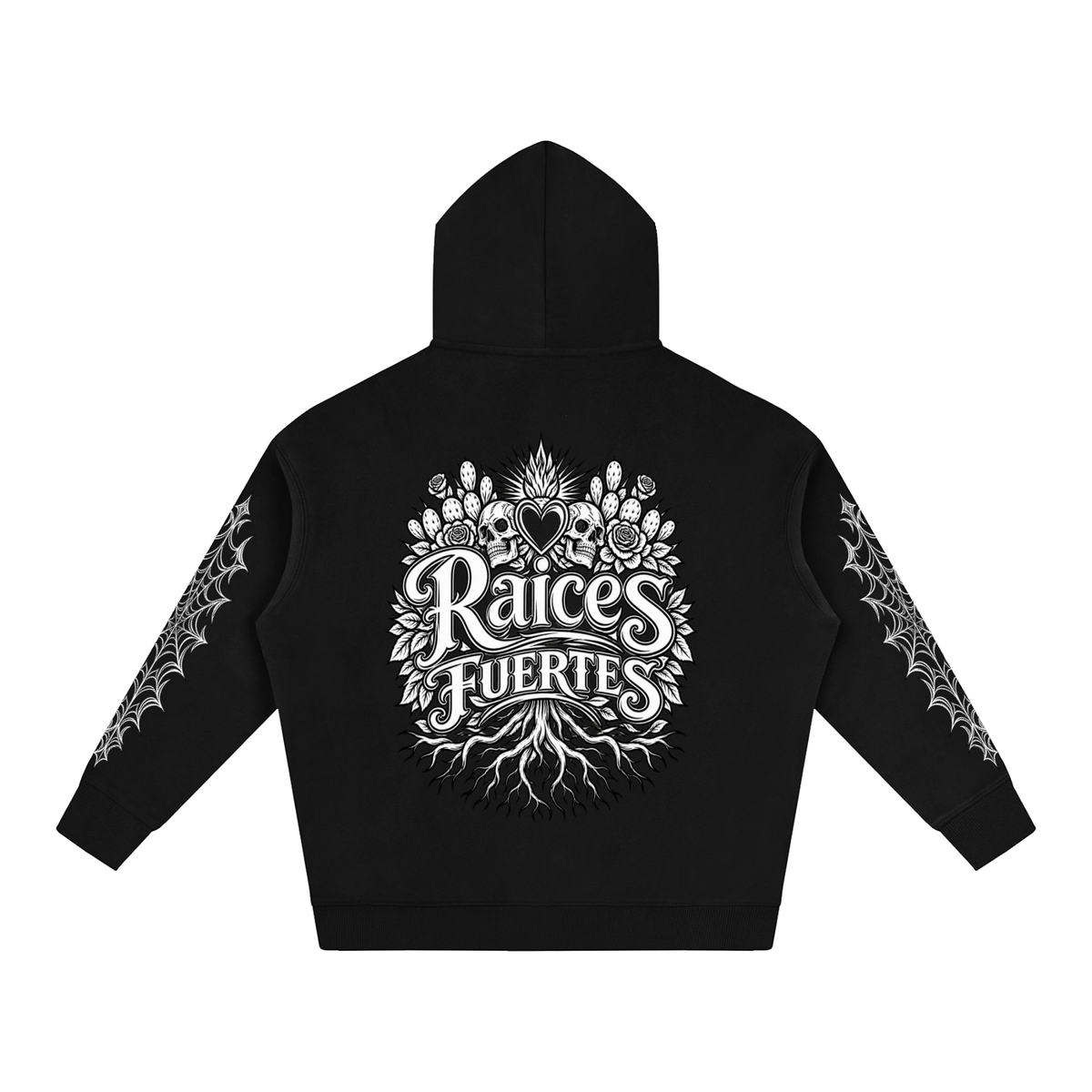 Skulls Oversize Fleeced Hoodie