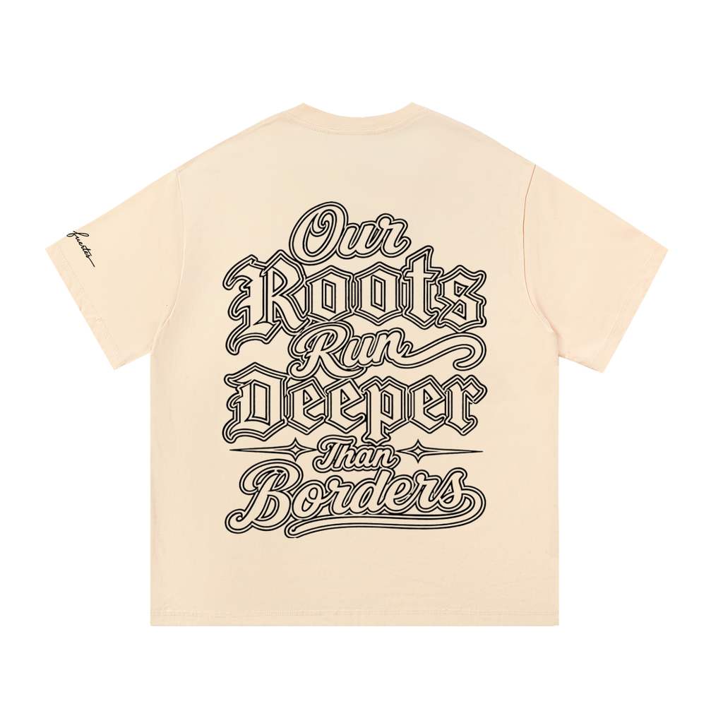 Our Roots Run Deeper Black Lettering Essential Cotton T-Shirt