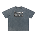 Nunca Olvides Mineral Wash Raw Edge T-Shirt