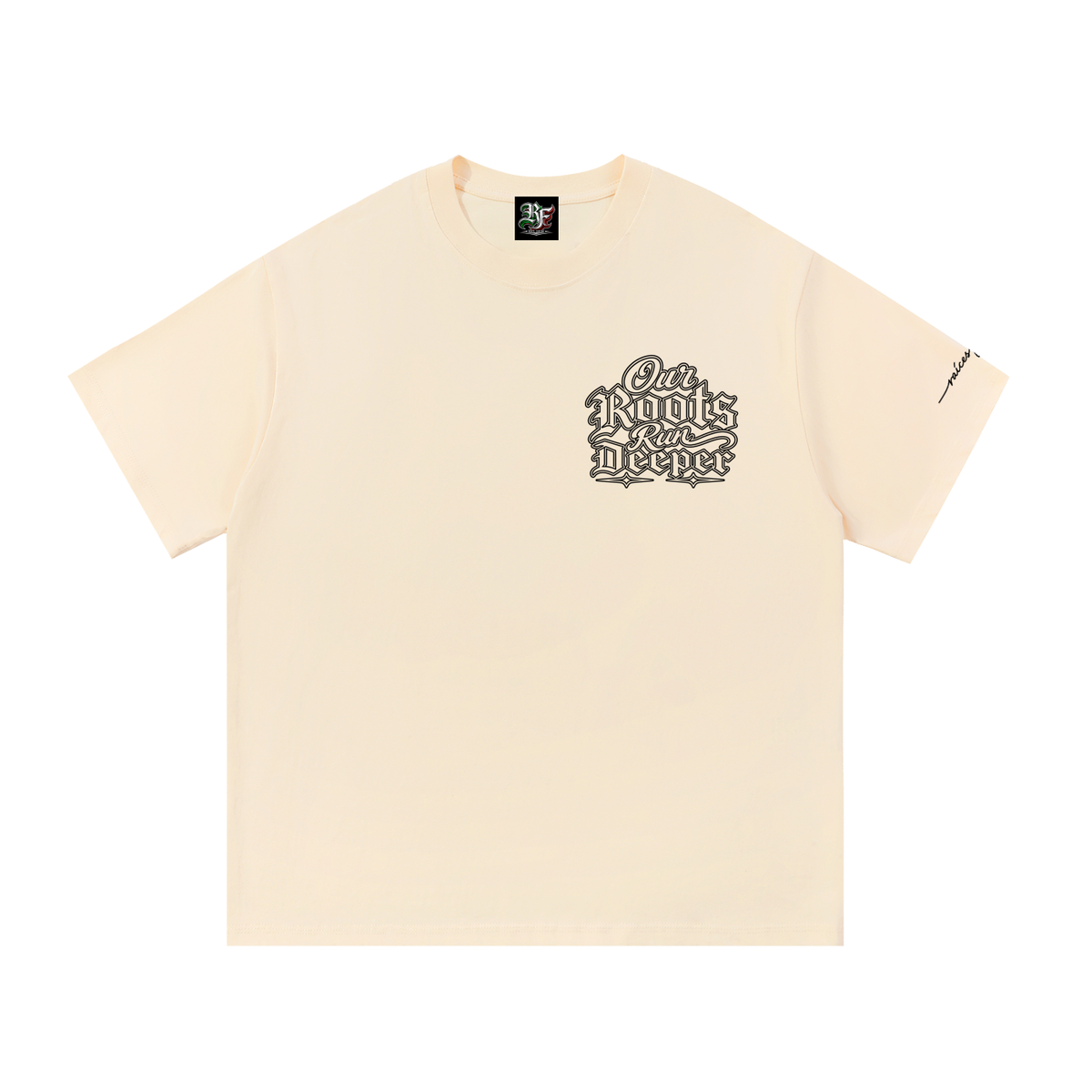 Our Roots Run Deeper Black Lettering Essential Cotton T-Shirt