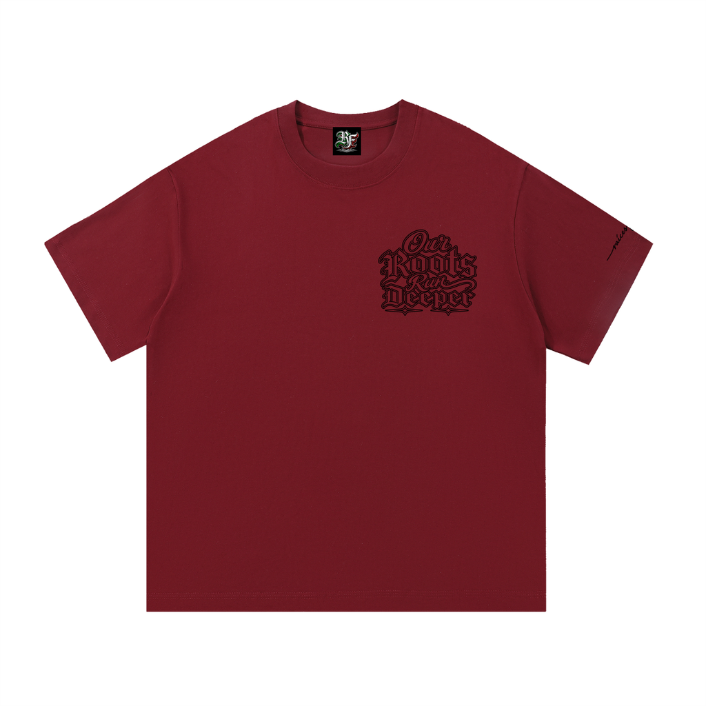 Our Roots Run Deeper Black Lettering Essential Cotton T-Shirt
