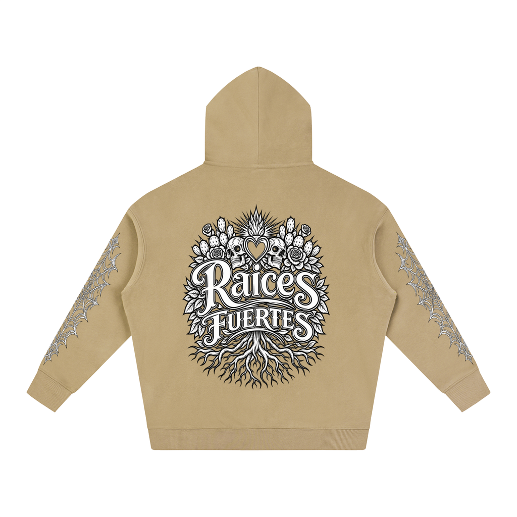Skulls Oversize Fleeced Hoodie