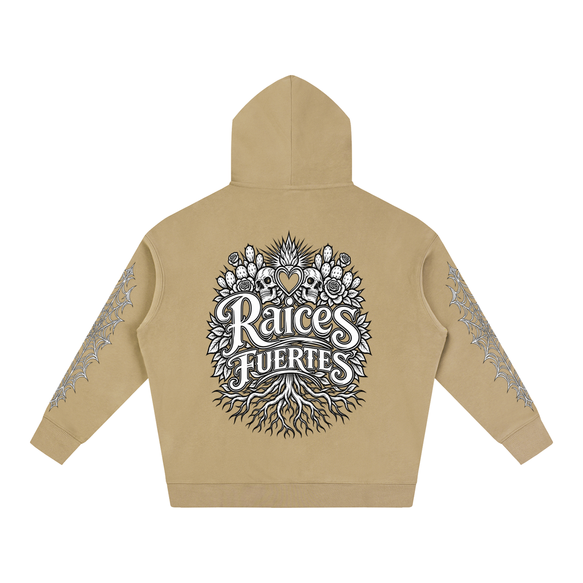 Skulls Oversize Fleeced Hoodie
