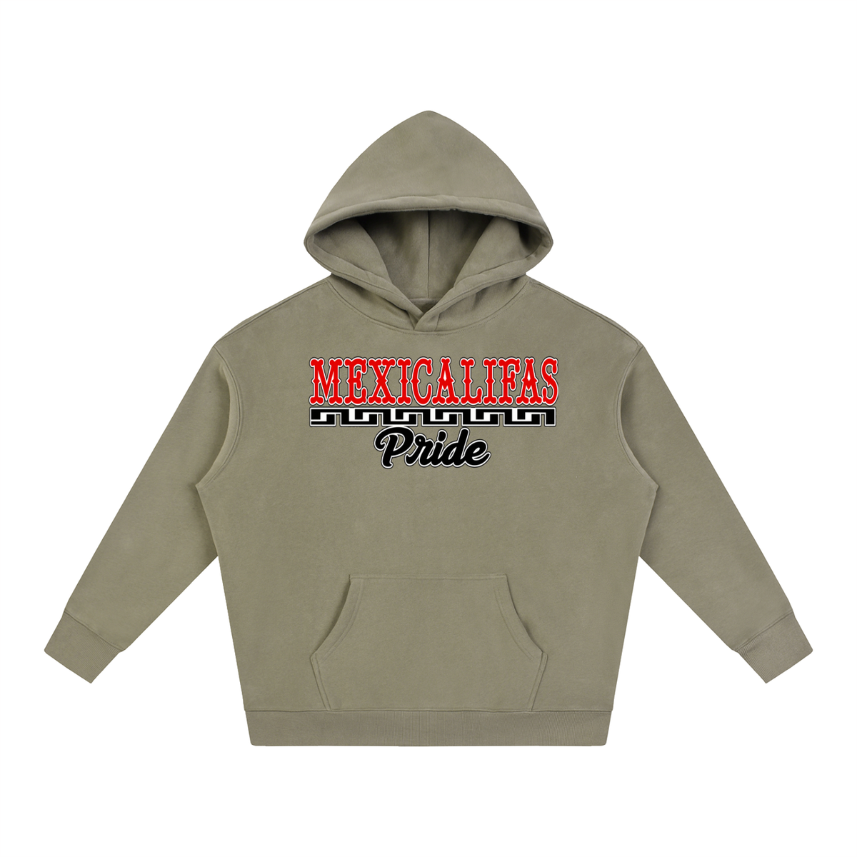 Mexicalifas Pride 2.0 Oversize Fleeced Hoodie