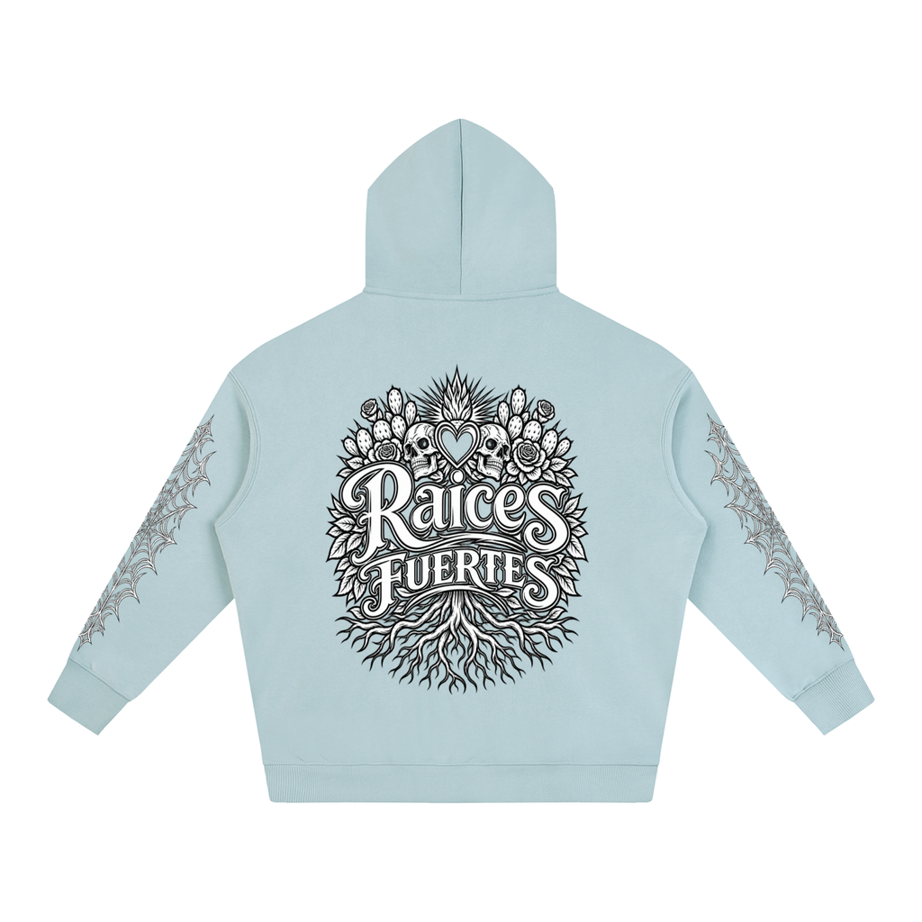 Skulls Oversize Fleeced Hoodie