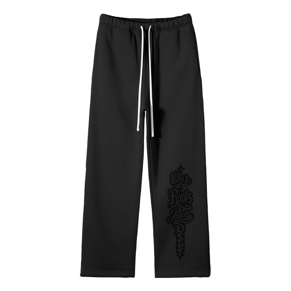 ORRD Black Lettering 2.0 Unisex Straight Leg Pants