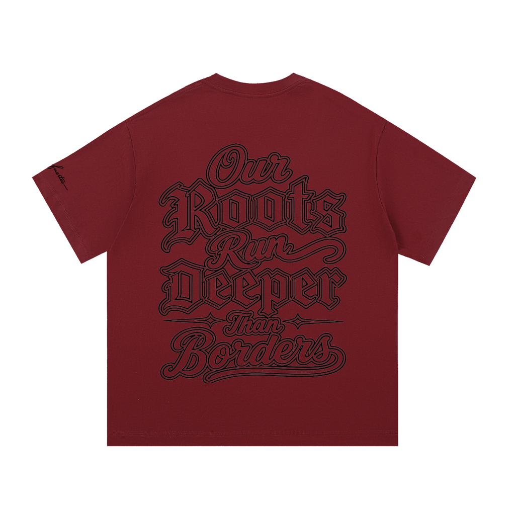 Our Roots Run Deeper Black Lettering Essential Cotton T-Shirt
