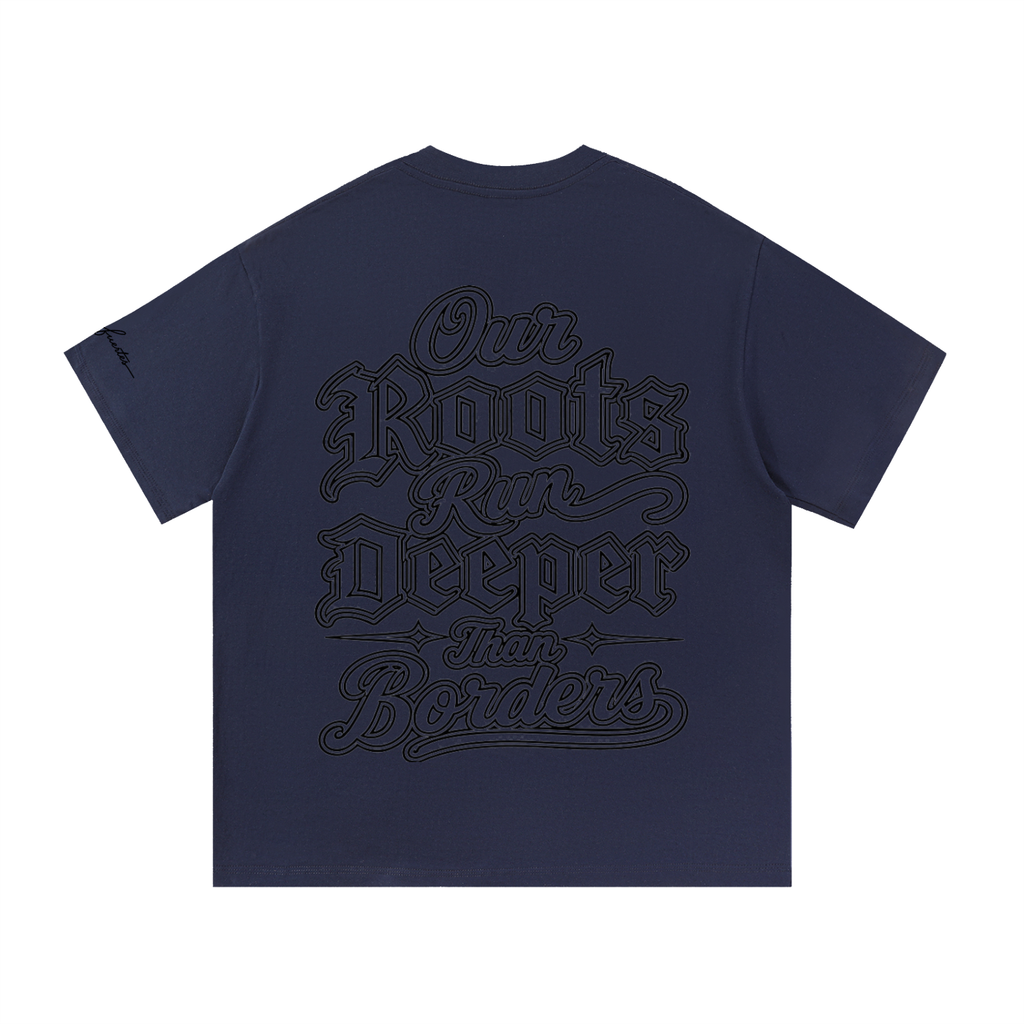 Our Roots Run Deeper Black Lettering Essential Cotton T-Shirt