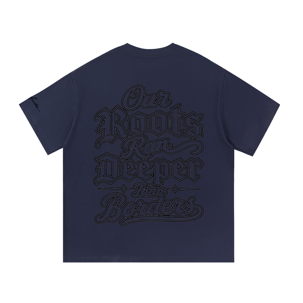 Our Roots Run Deeper Black Lettering Essential Cotton T-Shirt