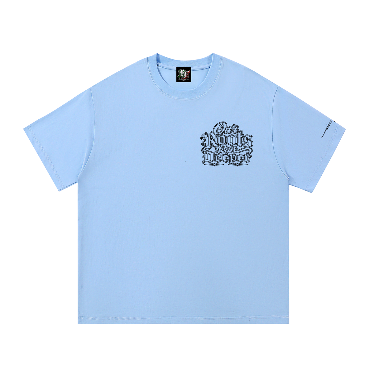Our Roots Run Deeper Black Lettering Essential Cotton T-Shirt