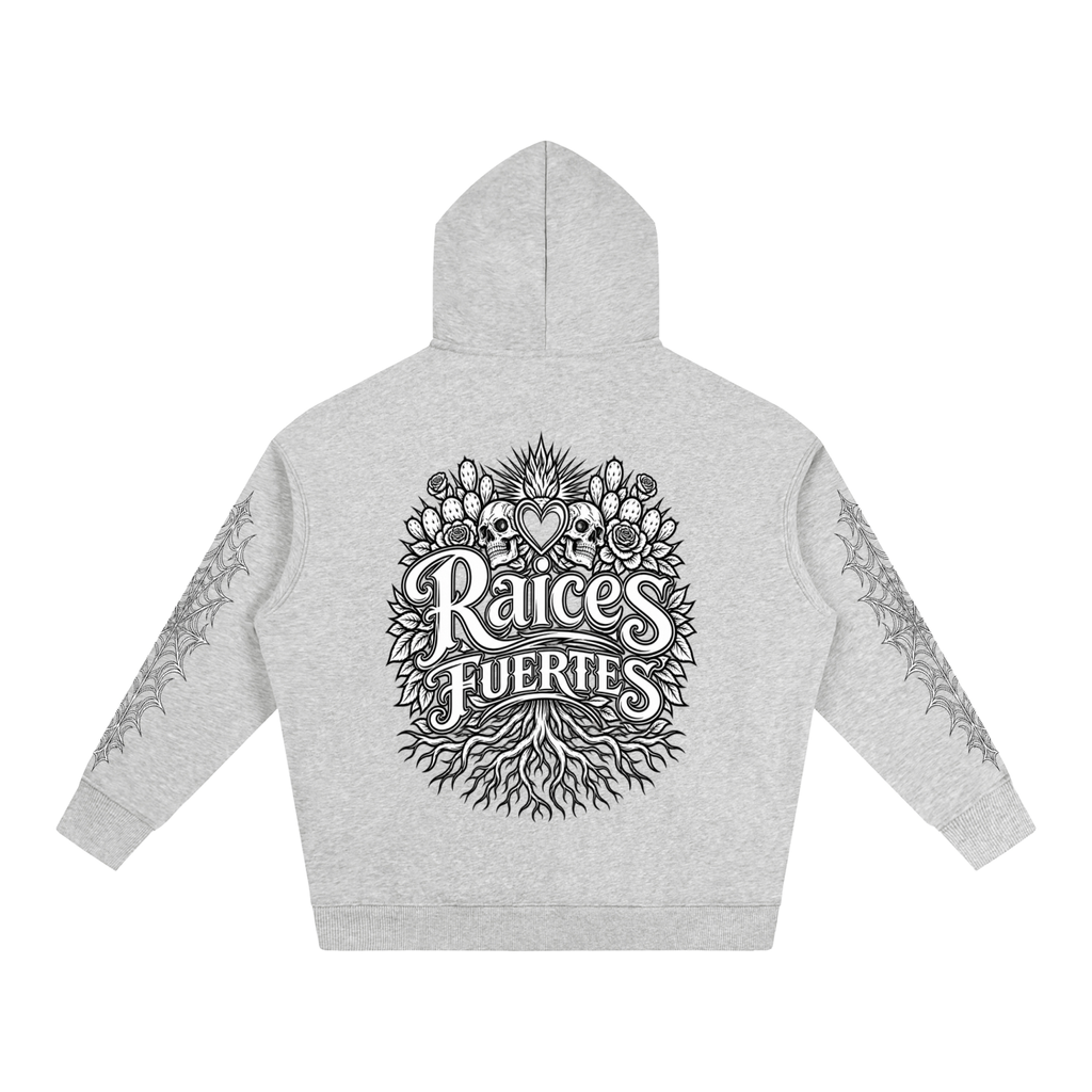 Skulls Oversize Fleeced Hoodie