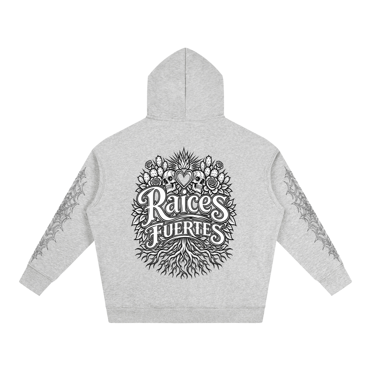 Skulls Oversize Fleeced Hoodie