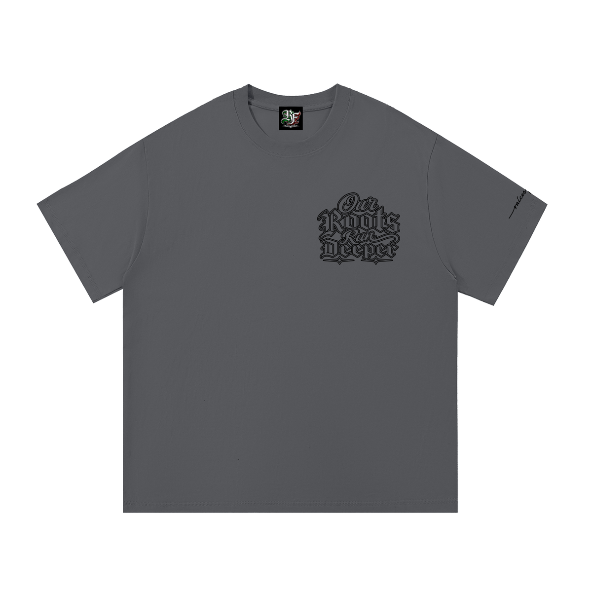 Our Roots Run Deeper Black Lettering Essential Cotton T-Shirt