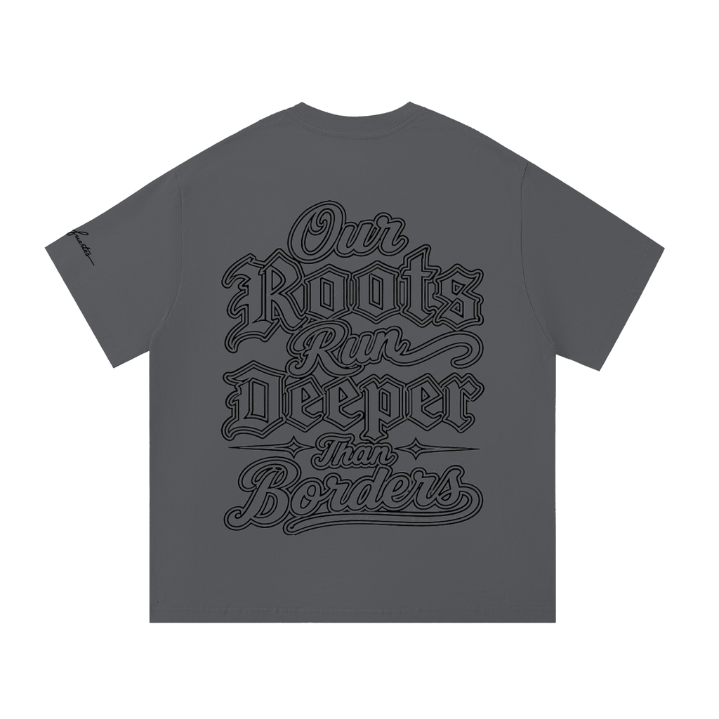 Our Roots Run Deeper Black Lettering Essential Cotton T-Shirt