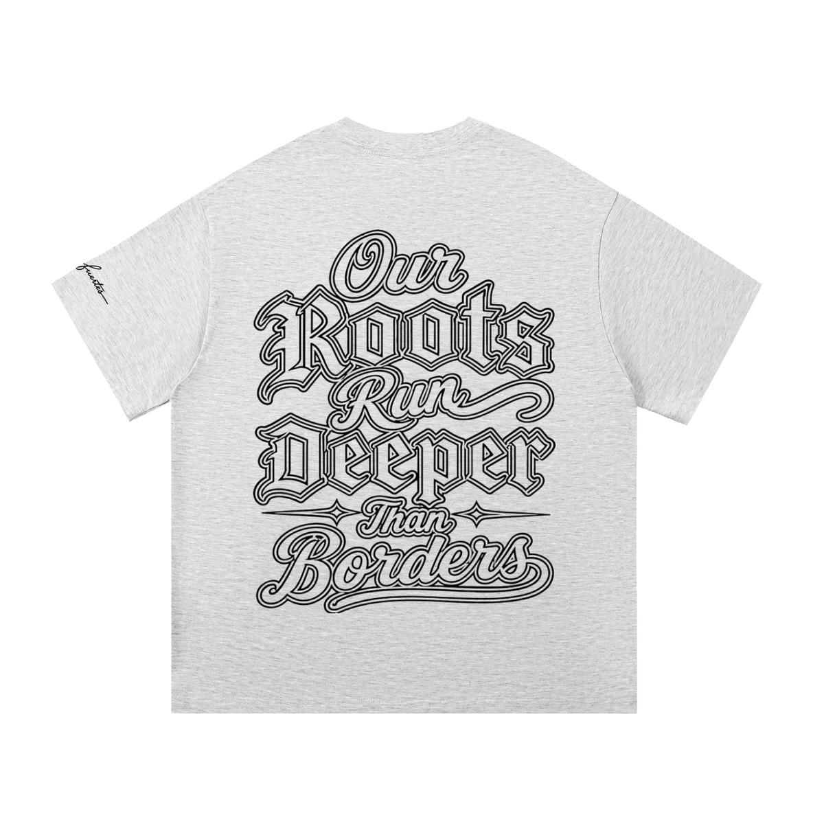 Our Roots Run Deeper Black Lettering Essential Cotton T-Shirt