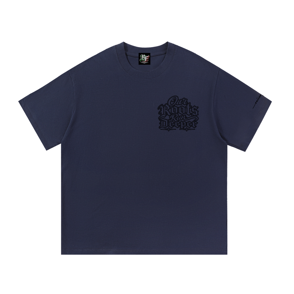 Our Roots Run Deeper Black Lettering Essential Cotton T-Shirt