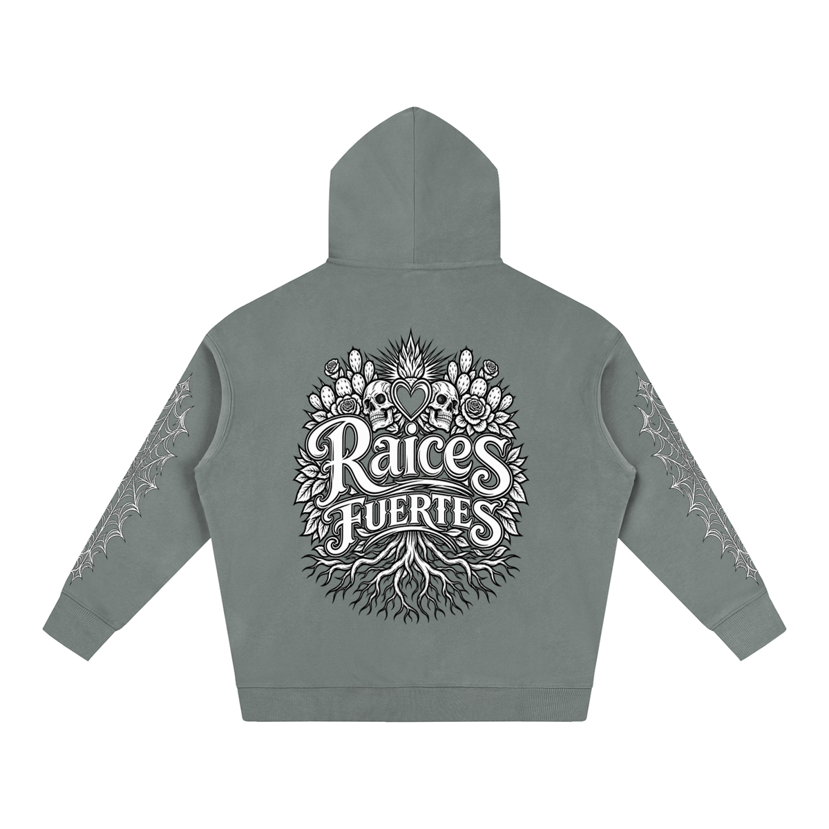 Skulls Oversize Fleeced Hoodie