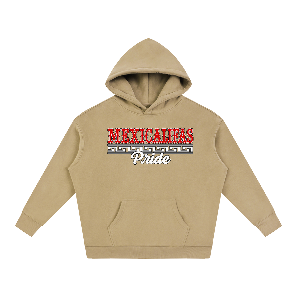 Mexicalifas Pride Oversize Fleeced Hoodie
